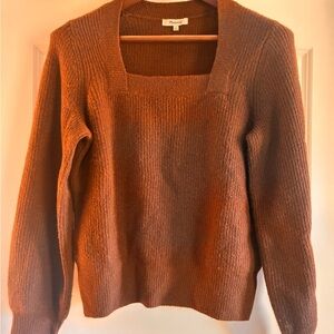 Madewell Women's Tan Crew Neck Sweater